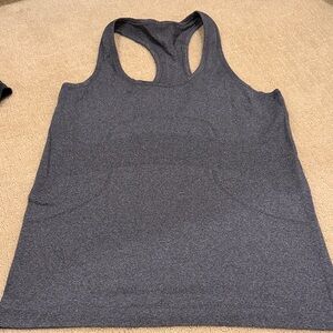 Women's Gray Swiftly Tech Racerback Tank Top